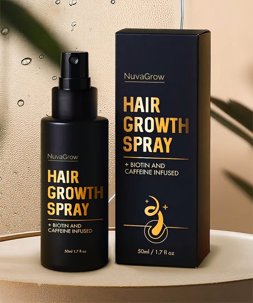 NuvaGrow Hair Growth Spray 50 ml bottle with box